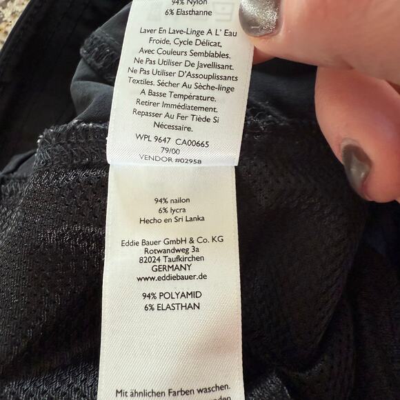 Eddie Bauer Women's First Ascent Guide Pro Pants Capris Black Stretch - Size 14 - Picture 10 of 10